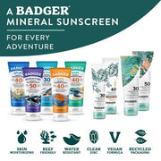 SPF 40 Sport Mineral Sunscreen + SPF 40 Tinted Face Sunscreen by Badger – Pack of 2
