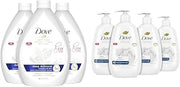 Dove Advanced Care Deep Moisture Hand Wash Pack of 3 for Soft, Smooth Skin More Moisturizers Than The Leading Ordinary Hand Soap, 34 oz and 4 Count 12 oz