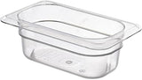Cambro Camwear Food Pan, 1/9 by 2-Inch, Clear
