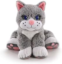 Roylco Chloé The Comfort Cat, Weighted Stuffed Animal, 2.5 lbs, Support Toy, Soft Fur, Aromatherapy, Heat/Cool Pouch, Stuffed Animal for Children & Adults