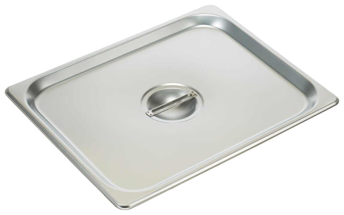 44198 Size Solid Cover by Winco – Medium, Stainless Steel, Model SPSCH