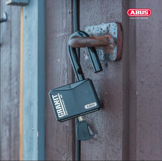 37/55 MK KD Granit Alloy Steel Padlock Master Keyed (Code 0694) by ABUS – KD, Alloy Steel, Black, Model 37917