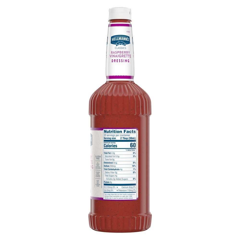 HELLMANN'S Raspberry / 32 Ounce (Pack of 6) / 1 Raspberry
