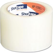 Pratt Plus HP 100 Shurtape Polypropylene General Purpose Premium Economy Hot Melt Tape, 1.6 mil Thick, 110 yds Length x 3" Width, 3" Core, Clear (Pack of 24)