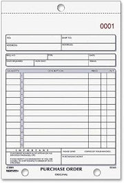 Rediform Purchase Order Book, 5.5 x 7.875 Inches, 50 Pages (1L140)