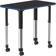 Correll Collaborative Desk with Black Granite Finish AD3420-REC-07-09-37-CK