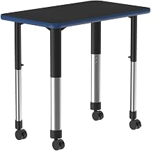 Correll Collaborative Desk with Black Granite Finish AD3420-REC-07-09-37-CK
