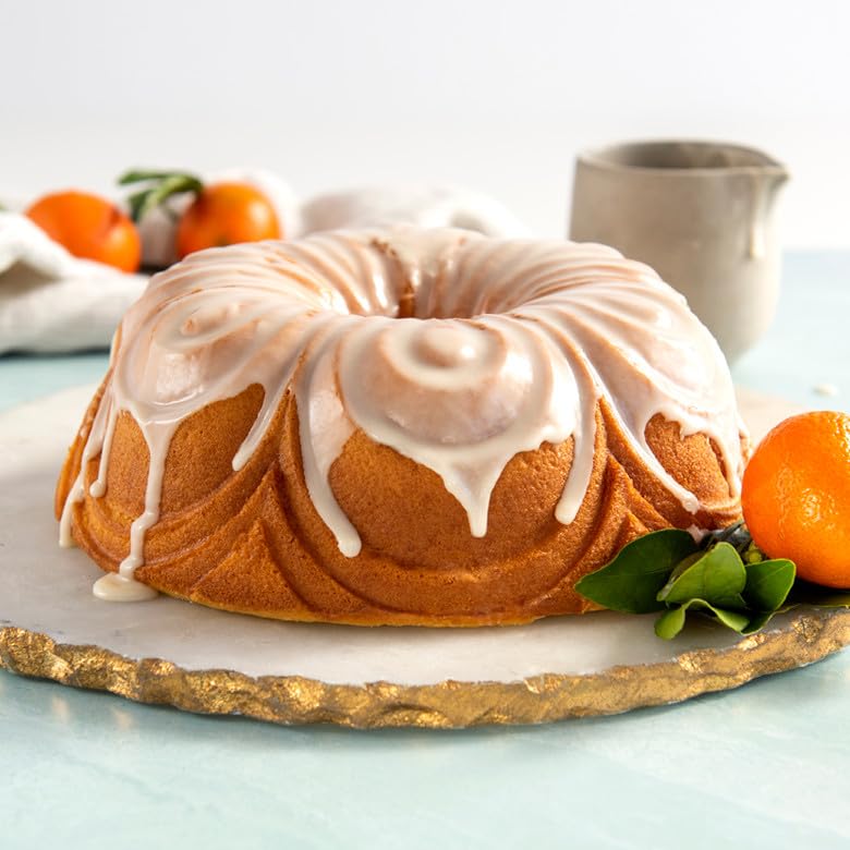 Chiffon Bundt by Nordic Ware – 10-Cup, 10.0 cups, Aluminum, Graphite, Model 87477