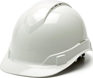 Pyramex Ridgeline Cap Style Hard Hat, 4-Point Ratchet, Vented