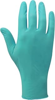 Ansell 92600M Touch N Tuff 92-600 Disposable Powder-Free 5 mil Nitrile Gloves, 9.5" Length, 3" Width, 0.09" Height, Medium, Teal (Pack of 100)