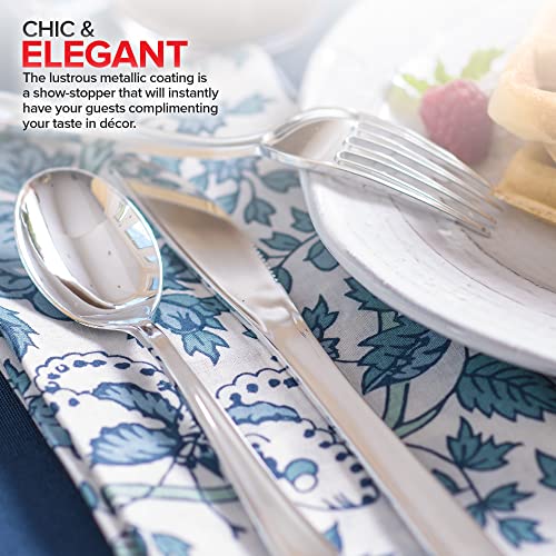 Stock Your Home 50 Count / Silver / Formal Spoons
