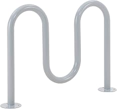 Global Industrial Deluxe Wave Bike Rack, 5-Bike Capacity, Flange Mount, Gray