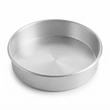 8-Inch Round Aluminum Cheesecake Pan with Removable Bottom by Glownary – 8" x 2", 1.25 liters, Aluminum, Silver, Model 176rcpan82a