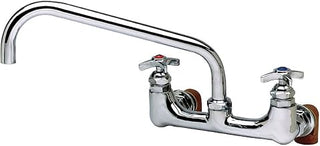 TS Brass B-0290 Wall Mount Faucet with 12-Inch Swing Nozzle, Chrome
