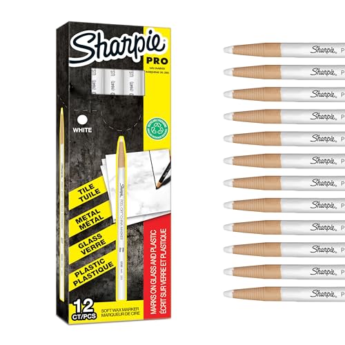 Sharpie White / 1 Count (Pack of 12) / Chisel Dry Erase & Wet Erase Markers