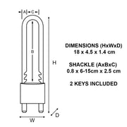 Unisex's PL by Master Lock – normal, Standard, Model 1950EURDCC