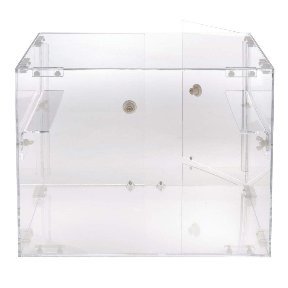 Stackable Countertop Display Case 2-Tier Rectangular Clear Acrylic - 19" L x 15 1/4 W x 14 1/2 H by HUBERT – Plastic, Clear, Model 191538024894