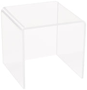 5.5" Acrylic Square Riser (4 Pack) by Azar Displays – 5.5 X 5.5, Acrylic, Clear, Model 515322