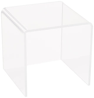 5.5" Acrylic Square Riser (4 Pack) by Azar Displays – 5.5 X 5.5, Acrylic, Clear, Model 515322