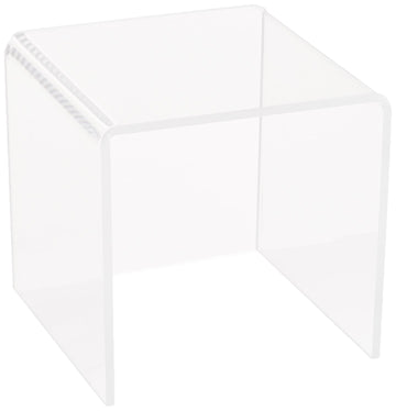 5.5" Acrylic Square Riser (4 Pack) by Azar Displays – 5.5 X 5.5, Acrylic, Clear, Model 515322