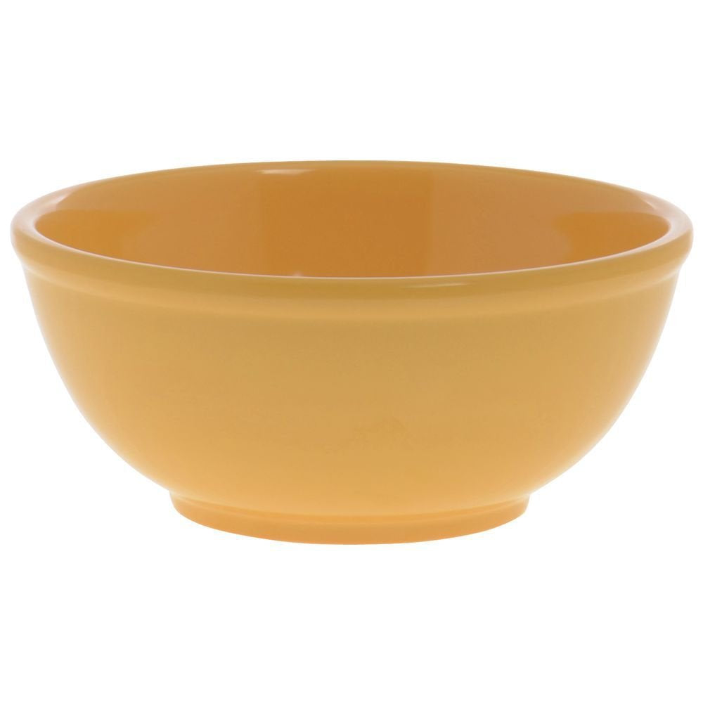 Serving Bowl by HUBERT – 8" Dia x 3 1/2" H, Melamine, Yellow, Model 27929