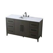 Millie Bathroom Vanity Mocha Brown by Elegant Lighting – Engineered Wood, Mocha Brown, Model VF29360MMB