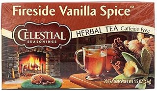 Celestial Seasonings Fireside Vanilla Spice Tea, 20 Tea Bags (Pack of 4)