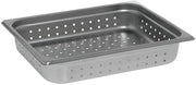 HUBERT 1/2 Size Steam Table Pan Stainless Steel Perforated - 2 1/2"D