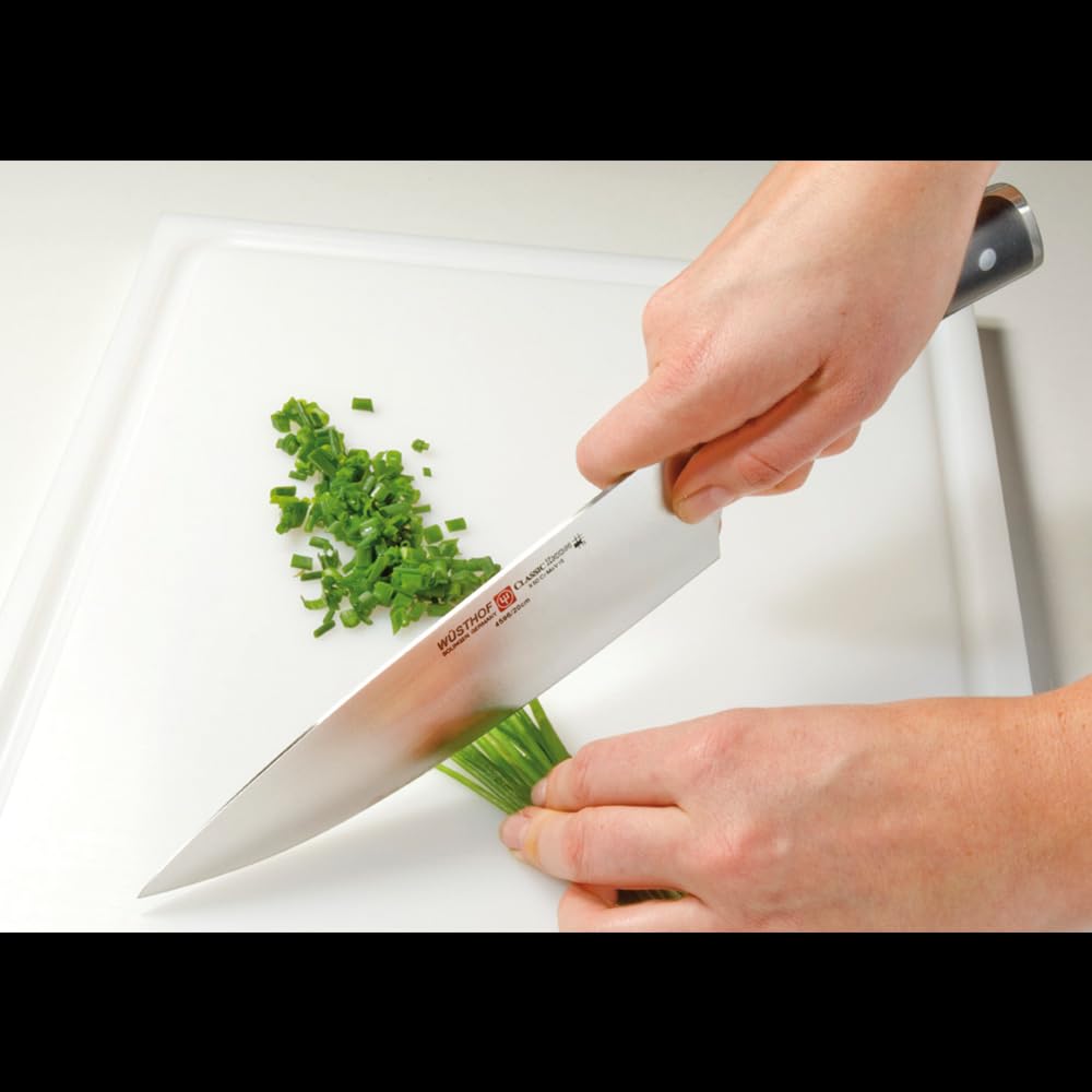 Classic IKON 8" Chef's Knife by Wüsthof – 8 Inch, Stainless Steel, Black, Model 4596/20