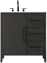 Elegant Kitchen and Bath 32" Single Bathroom Vanity in Mocha Brown