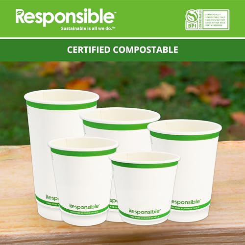Responsible Products White / 25 / 8 oz (25 Count) Cups