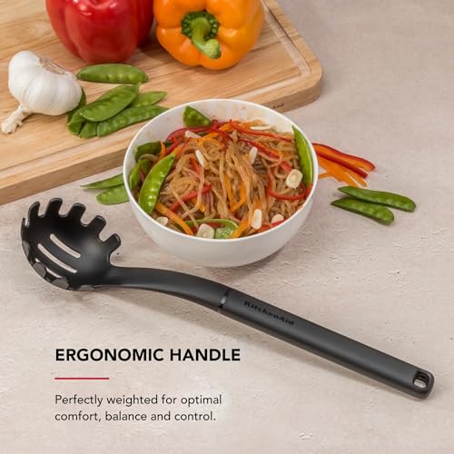 KitchenAid Black / 13.6-Inch / Contemporary Pasta Forks