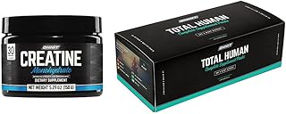 ONNIT Total Wellness & Performance Bundle: Total Human Multivitamin Packs (30-Day Supply) + Creatine Monohydrate Powder (30 Servings), IGEN Non-GMO Tested Energy, Focus & Strength, Pack of 2