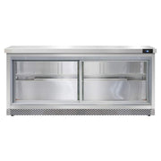 Three Section Work Top Refrigerator 72" W by Continental Refrigerator – Model SW72-SGD-FB