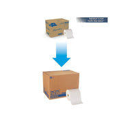 Signature Premium Hard-Wound 2-Ply Paper Towels by Georgia-Pacific – 12 Rolls (100 Sheets each), Paper, White, Model GPC28000