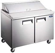 Adcraft GRSL-2D Grista Double-Door Refrigerated Salad/Sandwich Prep Table, Stainless Steel, 115v