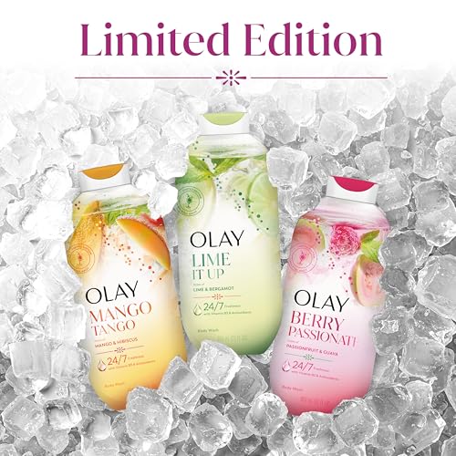 Olay Berry Passionate with Passionfruit & Guava / 22 Fl Oz (Pack of 1) / White Body Washes