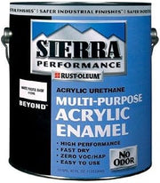 Rust-Oleum Sierra Performance Beyond 0 VOC Acrylic Enamel, Gloss White Pastel Base Gal Can, Lot of 2