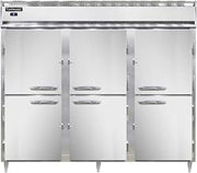 DL3RE-SA-PT-HD Designer Line Extra-Wide Three Section Pass-Thru Refrigerator, 85-1/5"W, Stainless Exterior & Half-Height Doors