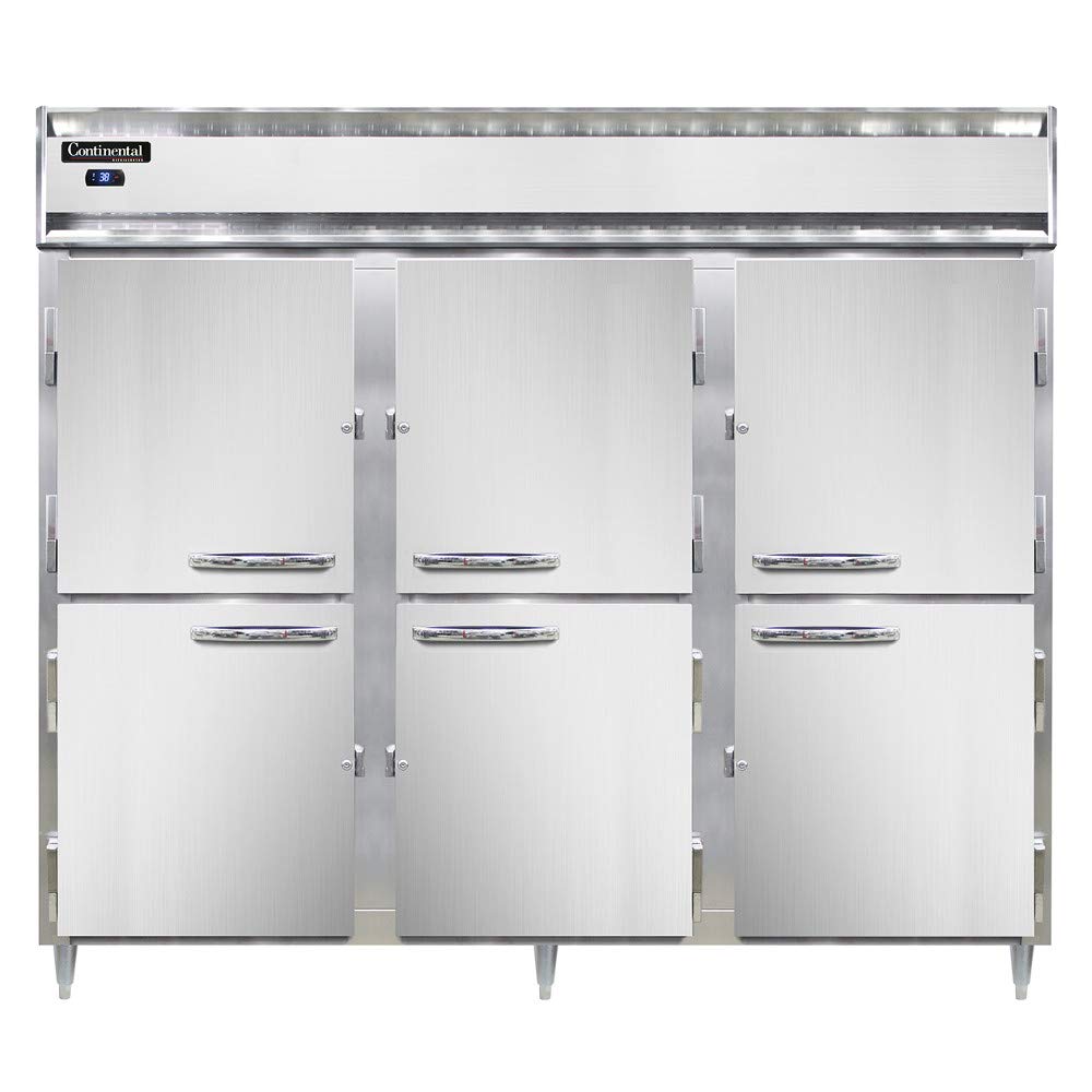 DL3RE-SA-HD Designer Line Extra-Wide Three Section Reach In Refrigerator by Continental Refrigerator – Commercial Grade