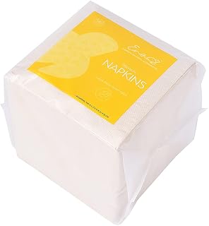 100% Tree-Free Paper Napkins [13”X13” 140 Pack] Absorbent Wedding Napkins, Soft and Strong Dinner Napkins, Linen-Like, Eco-Friendly, Unbleached, by Earth's Natural Alternative