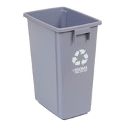 Global Industrial Gray / 15 gallon / Industrial In-Home Recycling Bins