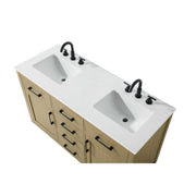 Alden Bathroom Vanity Honey Brown by Lighting Design – Wood, Honey Brown, Model VF29754DMHB