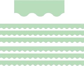 Teacher Created Resources Mint Green Scalloped Border Trim, 35 Feet Per Pack, 6 Packs