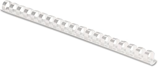 Fellowes 52371 Plastic Comb Bindings, 3/8-Inch Diameter, 55 Sheet Capacity, White, 100 Combs/Pack