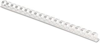 Fellowes 52371 Plastic Comb Bindings, 3/8-Inch Diameter, 55 Sheet Capacity, White, 100 Combs/Pack
