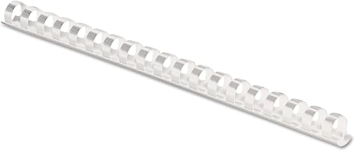 Fellowes 52371, Plastic Combs - Round Back, 3/8", 100 pack, White