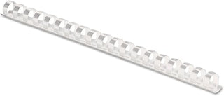 Fellowes 52371, Plastic Combs - Round Back, 3/8", 100 pack, White