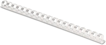 Fellowes 52371, Plastic Combs - Round Back, 3/8", 100 pack, White