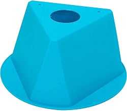 Global Industrial Plain Inventory Control Cone, Three-Sided Shape Turquoise
